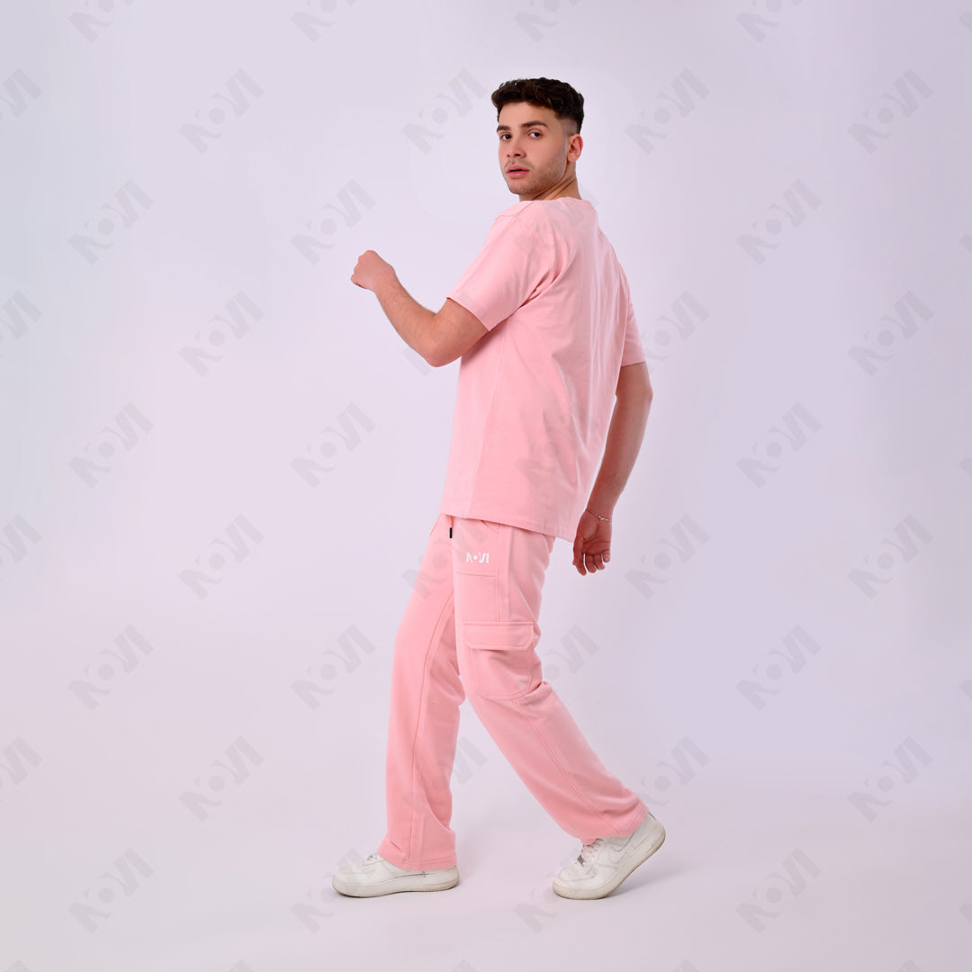 Oversized basic T-shirt - Pink