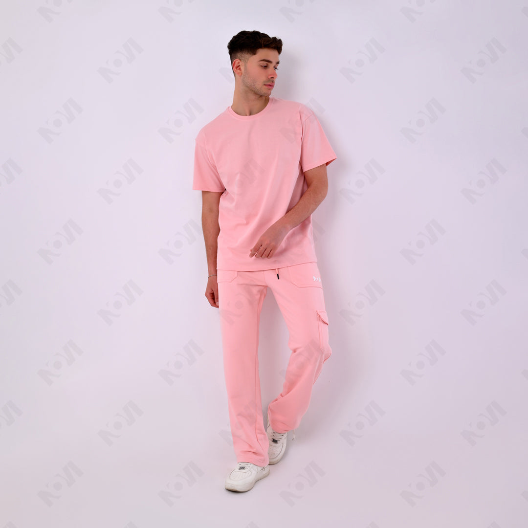 Oversized basic T-shirt - Pink