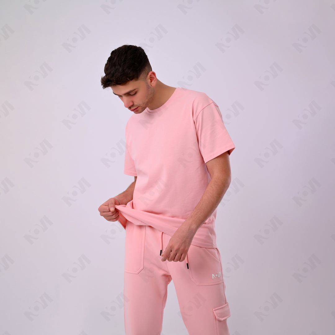 Oversized basic T-shirt - Pink