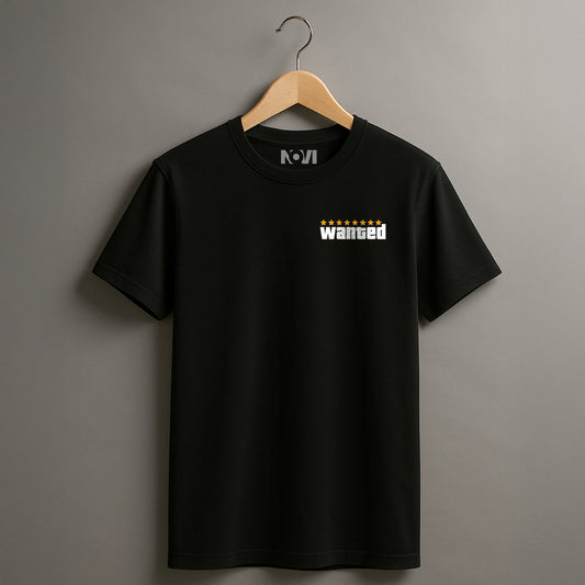 Printed Oversized T-shirt - Wanted