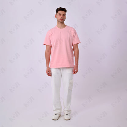 Oversized basic T-shirt - Pink