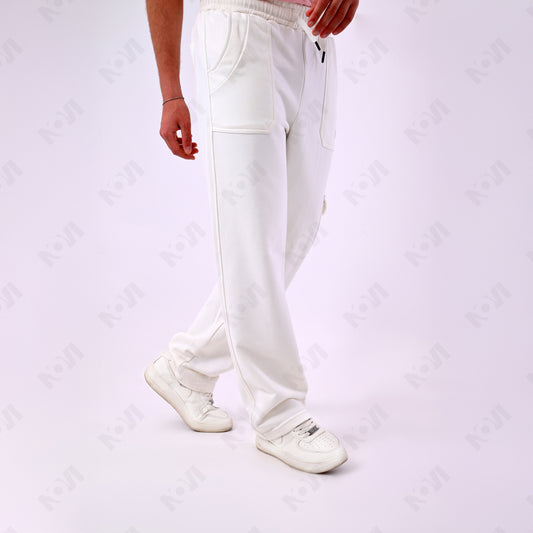 Wide-leg Milton Pants - White
