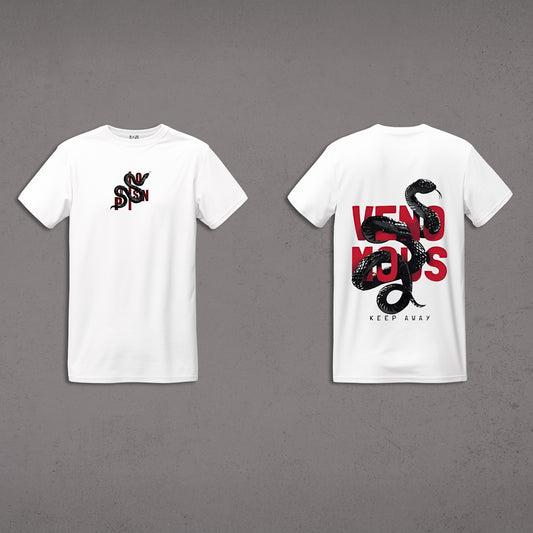 Printed Oversized T-shirt - Snakes