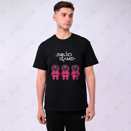 Printed Oversized T-shirt - Squid Games